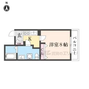 プランドール寺之内【302号室】の間取り