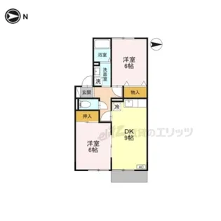 フルハウスB棟【102号室】の間取り