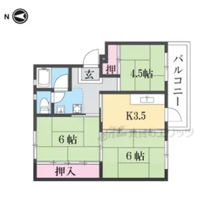 寝屋川団地C42号棟【308号室】の間取り