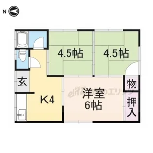 奈良県奈良市青野町2丁目【一戸建】の間取り