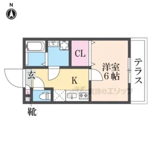 リュミエール道意【202号室】の間取り