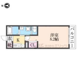 ジーメゾン尼崎東【2階】の間取り