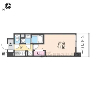 AXIA草津_DC【202号室】の間取り
