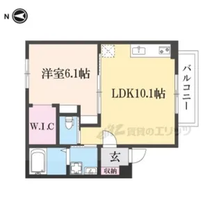 クレスト大戌亥3号館【2階】の間取り