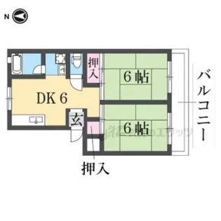 大蓮グリーンマンション【2階】の間取り