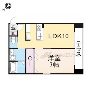 メゾン・ド・メグ長光寺【105号室】の間取り