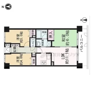 朝日プラザ朝倉台【206号室】の間取り