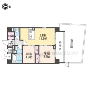 LiveCasa千本今出川【1階】の間取り