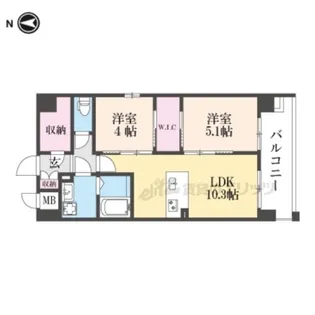LiveCasa千本今出川【5階】の間取り