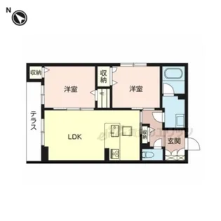 シャーメゾン エス・エス【105号室】の間取り