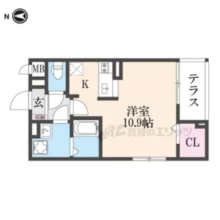 サンライズガーデン宝塚【2階】の間取り