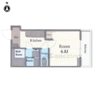 Rita椥辻【3階】の間取り