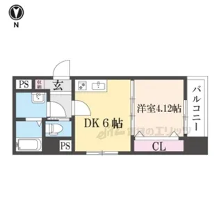 広野町西裏マンション【201号室】の間取り