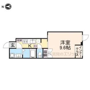 セレーノ石山【1階】の間取り