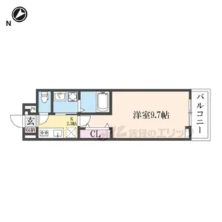 オーサム ヴィレッジ 京都桂【3階】の間取り