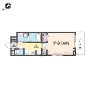 オーサム ヴィレッジ 京都桂【2階】の間取り