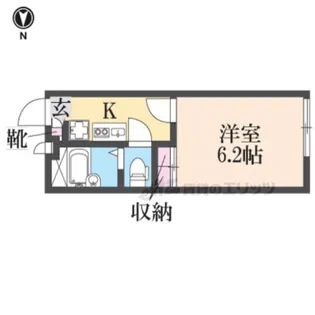 レオパレスハナテン【205号室】の間取り