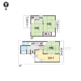 京都府城陽市久世里ノ西【一戸建】の間取り