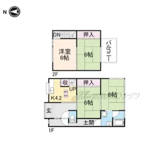 京都府向日市寺戸町【一戸建】の間取り