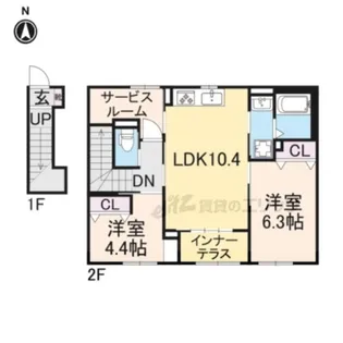 コラソン江戸町【202号室】の間取り