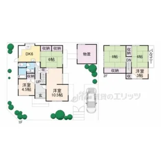 滋賀県大津市比叡平3丁目【一戸建】の間取り