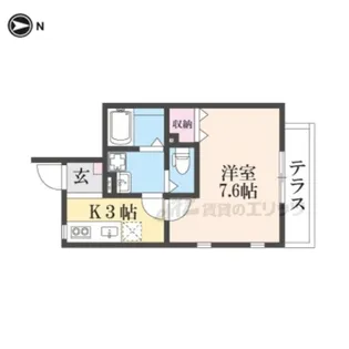 仮)石田内里町ハイツ【101号室】の間取り