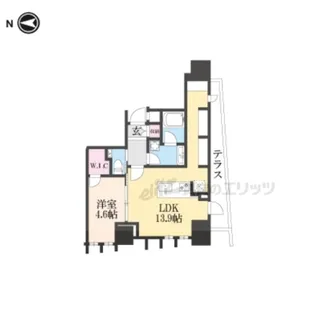 STANDZ京都二条【102号室】の間取り