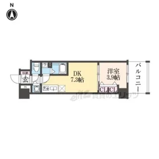 プロヴィスタ京都西院【3階】の間取り