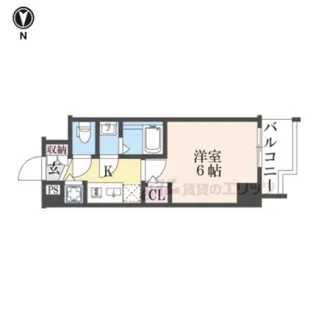 プロヴィスタ京都西院【8階】の間取り