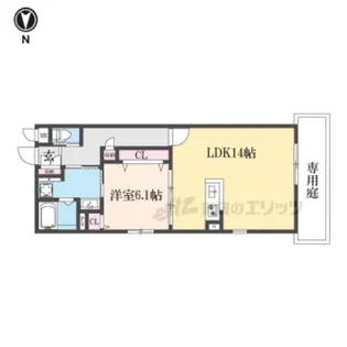 COMFY COURT五条西洞院【1階】の間取り