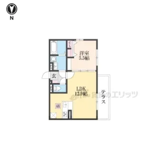 D-ROOM平井B棟【101号室】の間取り