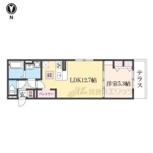 D-ROOM平井B棟【102号室】の間取り