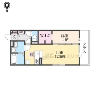 D-ROOM平井B棟【103号室】の間取り