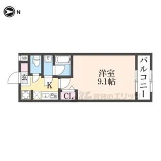 LA FITE KYOTO OIKE _WEST【3階】の間取り