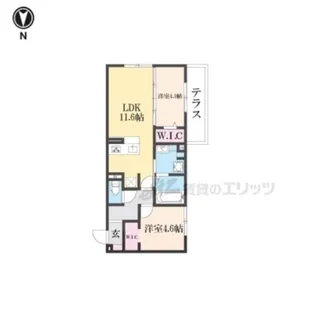 D-ROOM平井C棟【102号室】の間取り