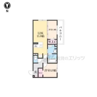 D-ROOM平井C棟【202号室】の間取り