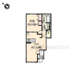 クレール【102号室】の間取り
