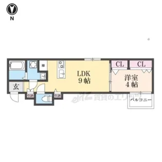 Leggro牧野【2階】の間取り