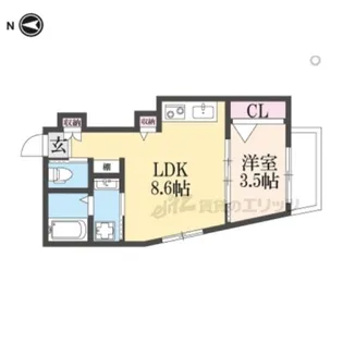 Leggro牧野【1階】の間取り