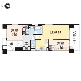 四条烏丸クロスマーク【320号室】の間取り