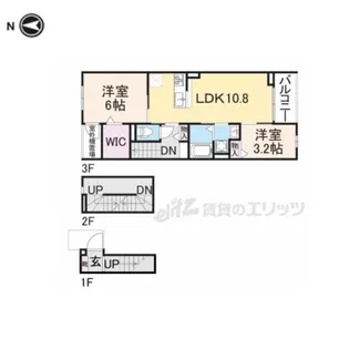 EXCEED宝塚【3階】の間取り
