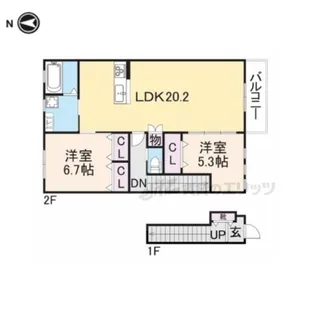 ゼフィール?【201号室】の間取り