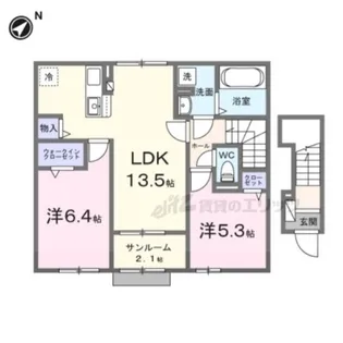 アベニール【2階】の間取り