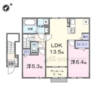 アベニール【2階】の間取り
