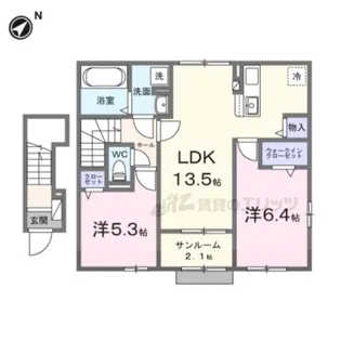 アベニール【2階】の間取り