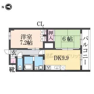 AMENITYCOURT K.I【2階】の間取り