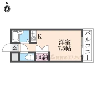 SEAウエストコート【206号室】の間取り