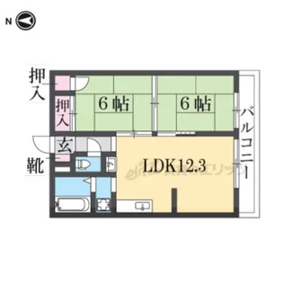 Vieux chateau【306号室】の間取り