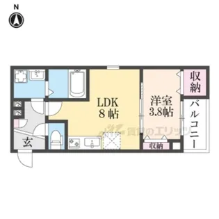 シエーナ川西美園【2階】の間取り