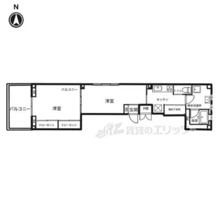 KARASUMA STEPs【201号室】の間取り